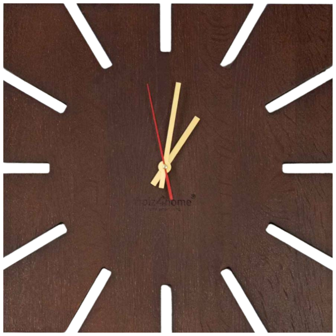 holz4home Wanduhr ?Sunshine XL? aus Eichenholz Image