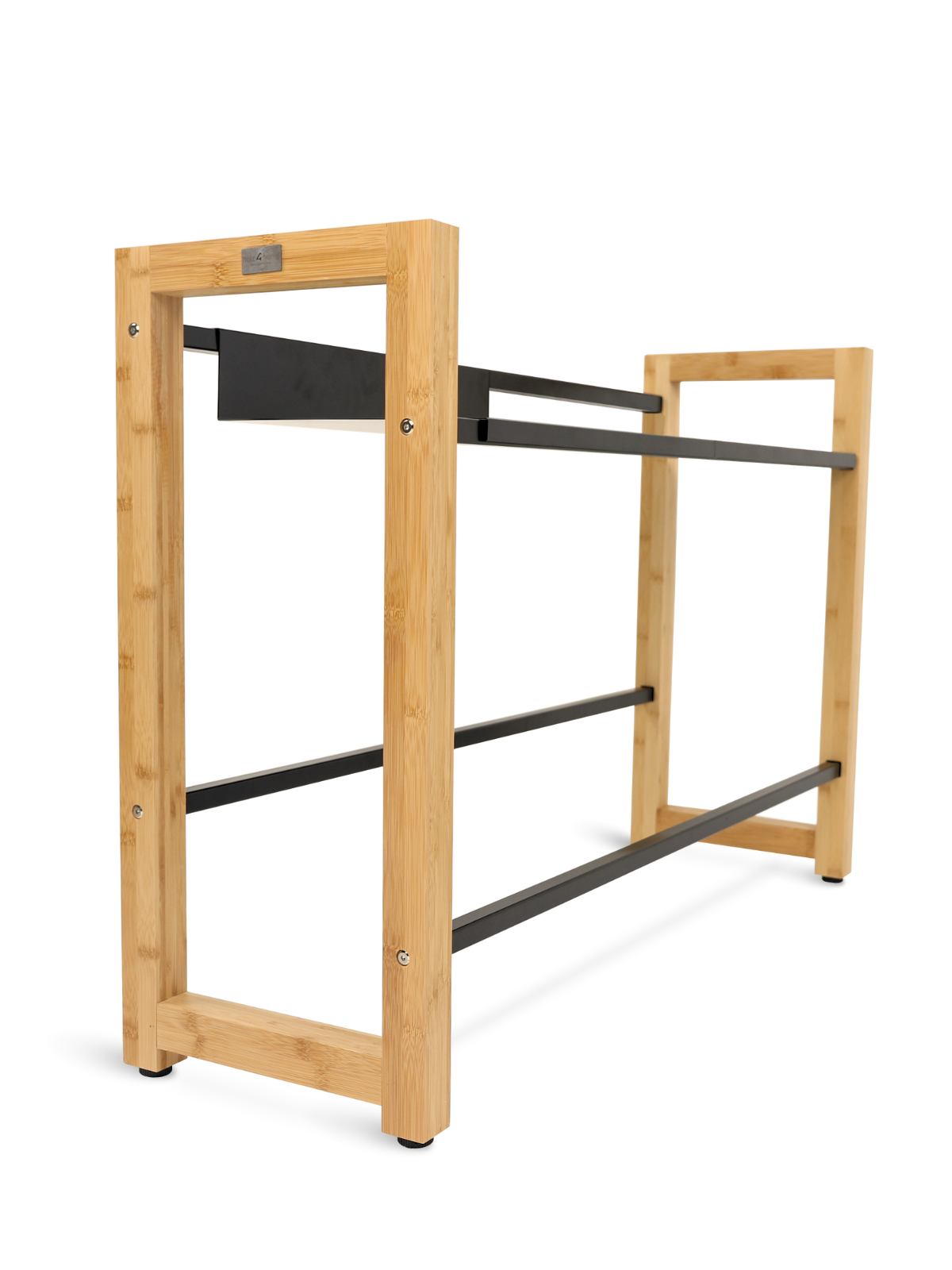holz4home&reg; Getr&auml;nkekistenregal Bambus - 4 Kisten breit | 4 Kisten - Breit 