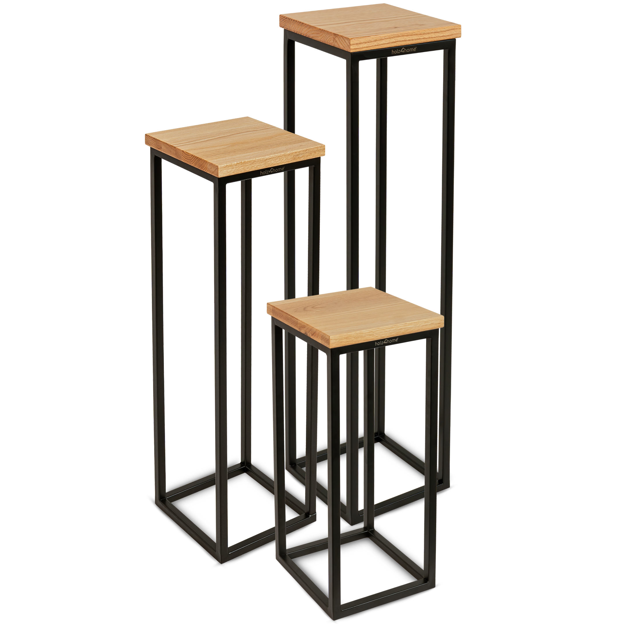 holz4home&reg; Blumenst&auml;nder im 3er Set | 3-tlg. SET 