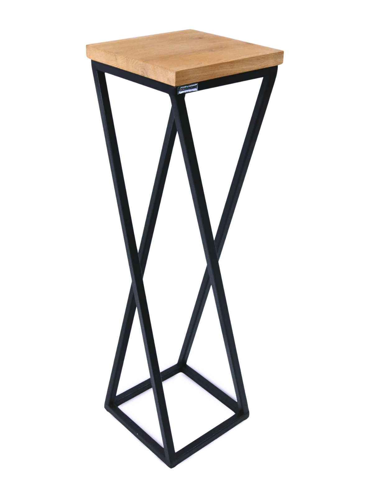 holz4home&reg; Blumenst&auml;nder aus Eiche I Gedrehte Streben 70 cm | 70 cm 