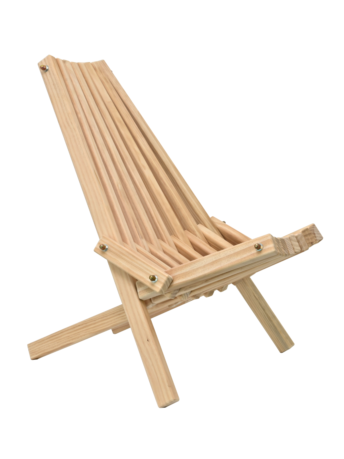 holz4home&reg; Skandinavischer Liegestuhl aus Kiefer | Liegestuhl 