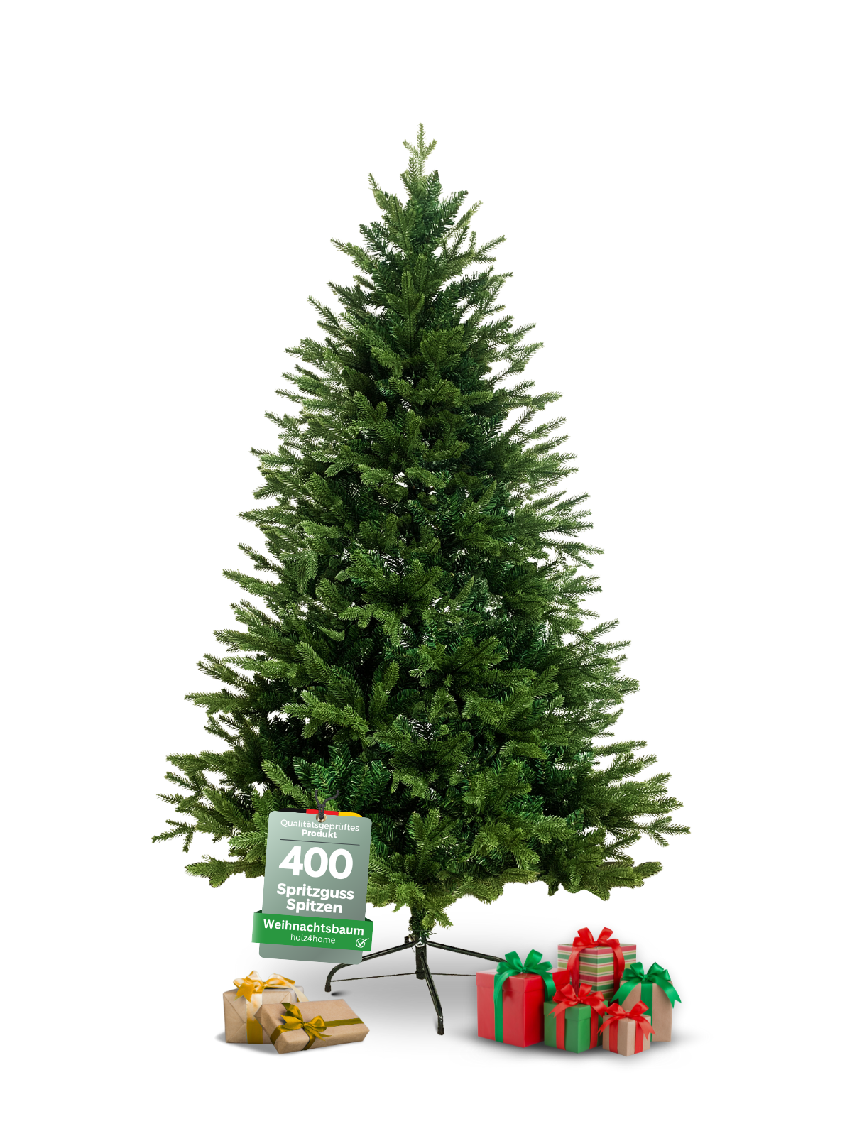holz4home&reg; K&uuml;nstlicher Weihnachtsbaum 160 cm inkl. Lichterkette | 160 cm 