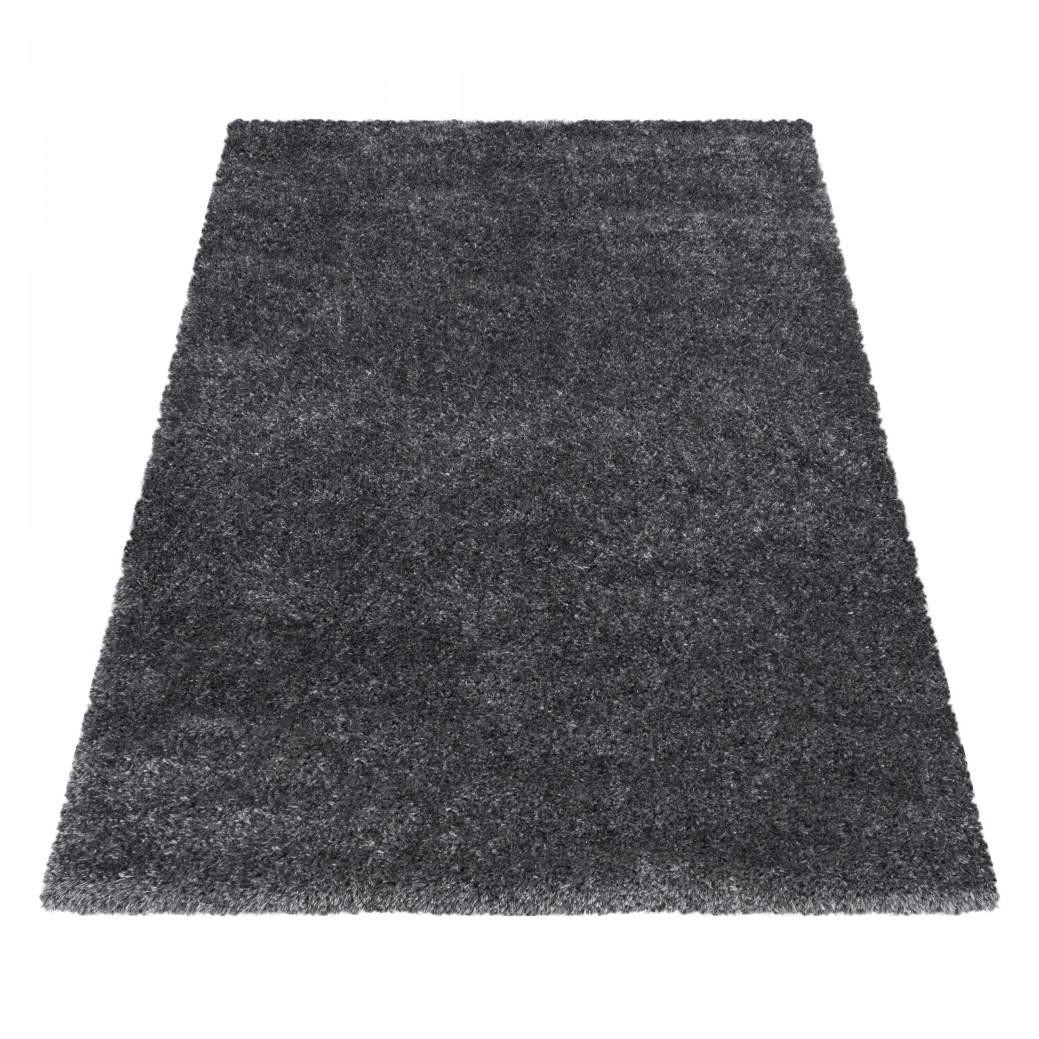 Einfarbig Hochflor Teppich, Flauschiger Langflor Shaggy Teppich, Rechteckig 