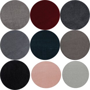 Wunderschöne ATA Teppich, Moderner Einfarbig Teppich, Rund, Höhe 12 mm 