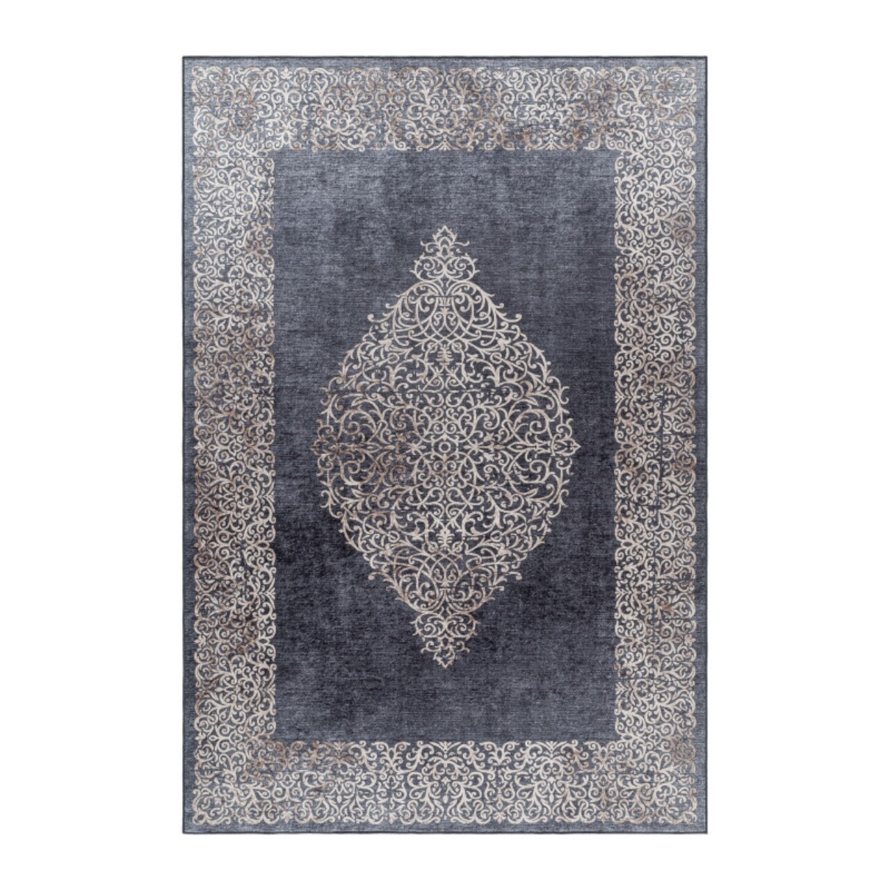 Antirutsch Vintage waschbarer teppich Wohnzimmerteppich Patchwork Mehrfarbig 