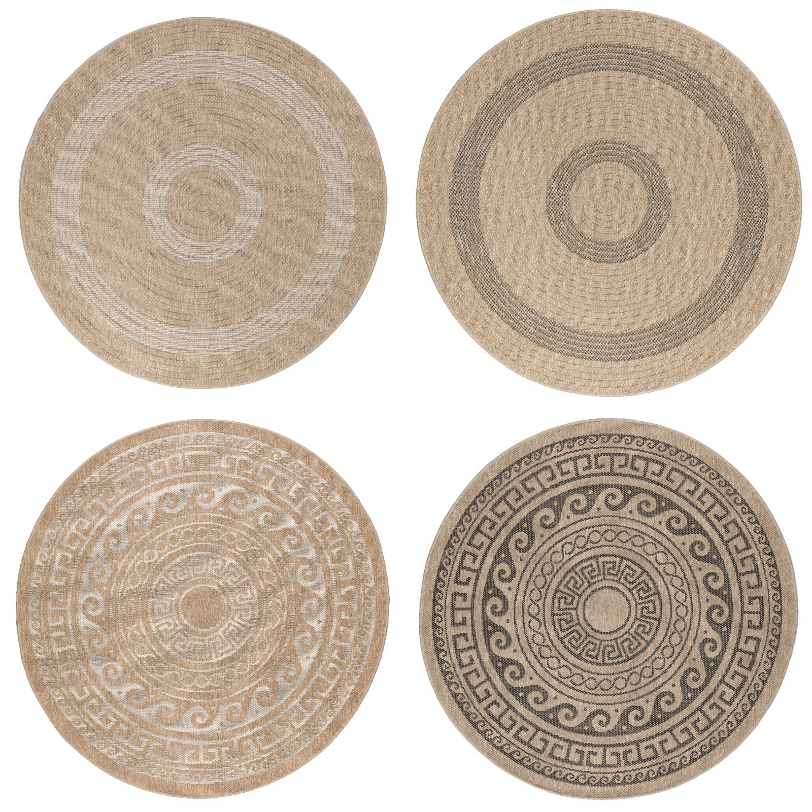 In & Outdoor Teppich Wetterfest, Balkon Wasserfest, Waschbarer Outdoorteppich 