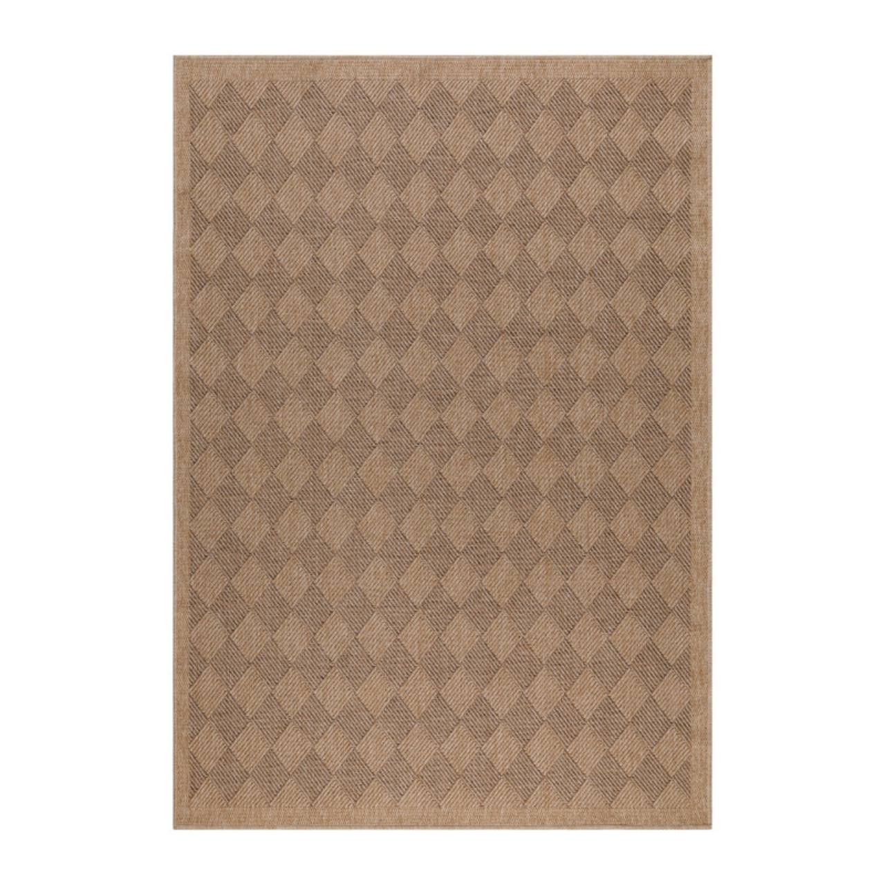 In & Outdoor Teppich Wetterfest L&auml;ufer Beige - Balkon Teppich Wasserfest 