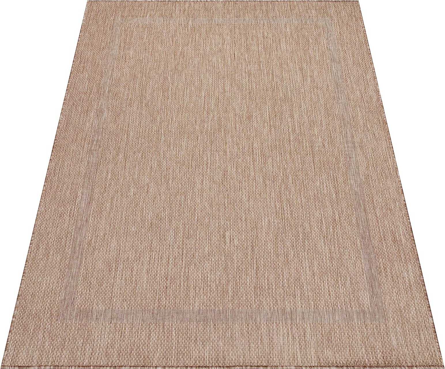 Waschbarer In & Outdoor Teppich Wetterfest Balkon Wasserfest Garten Terasse 