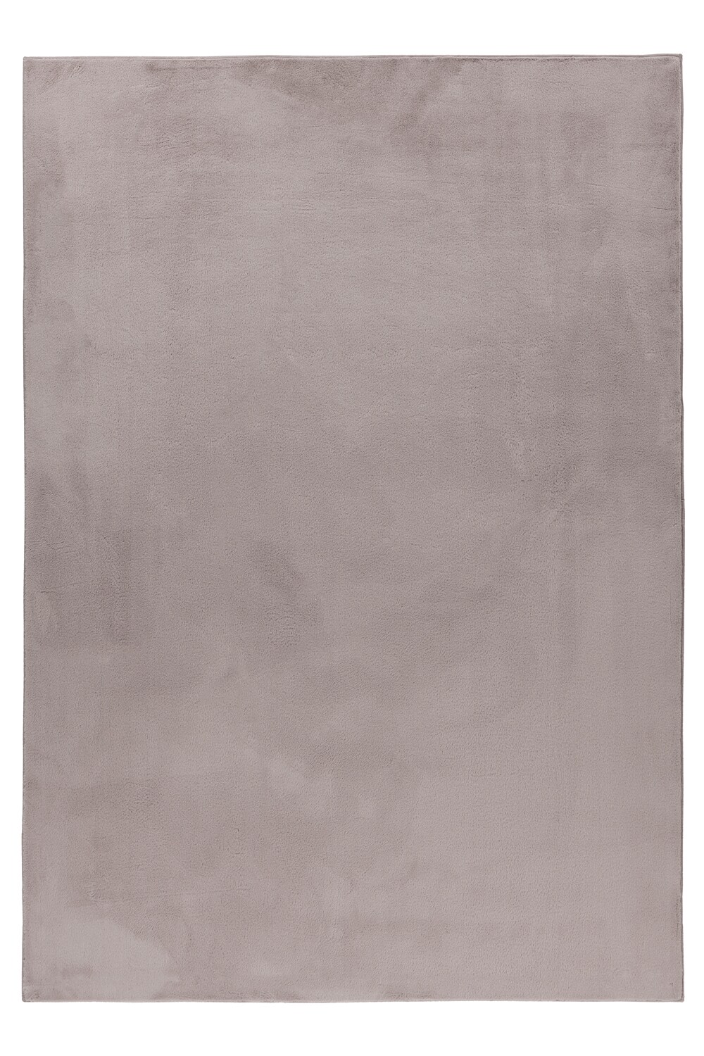 Weicher Hochflor Teppich Wohnzimmer Einfarbig, Felloptik, Flauschig, Rutschfest, 