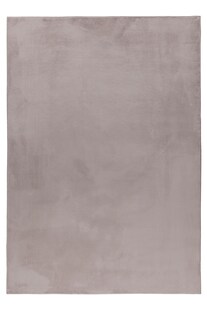 Weicher Hochflor Teppich Wohnzimmer Einfarbig, Felloptik, Flauschig, Rutschfest, 