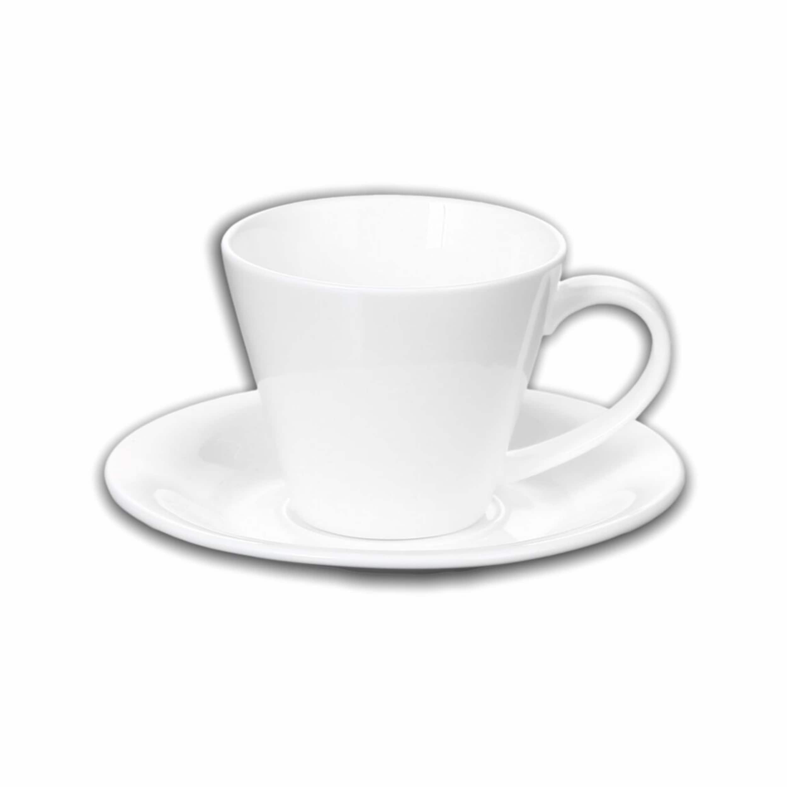Wilmax Teetassen-Set - 2 Paar, 180 ml, Wei&szlig;es Feinporzellan, Geschenkbox - Bild 1