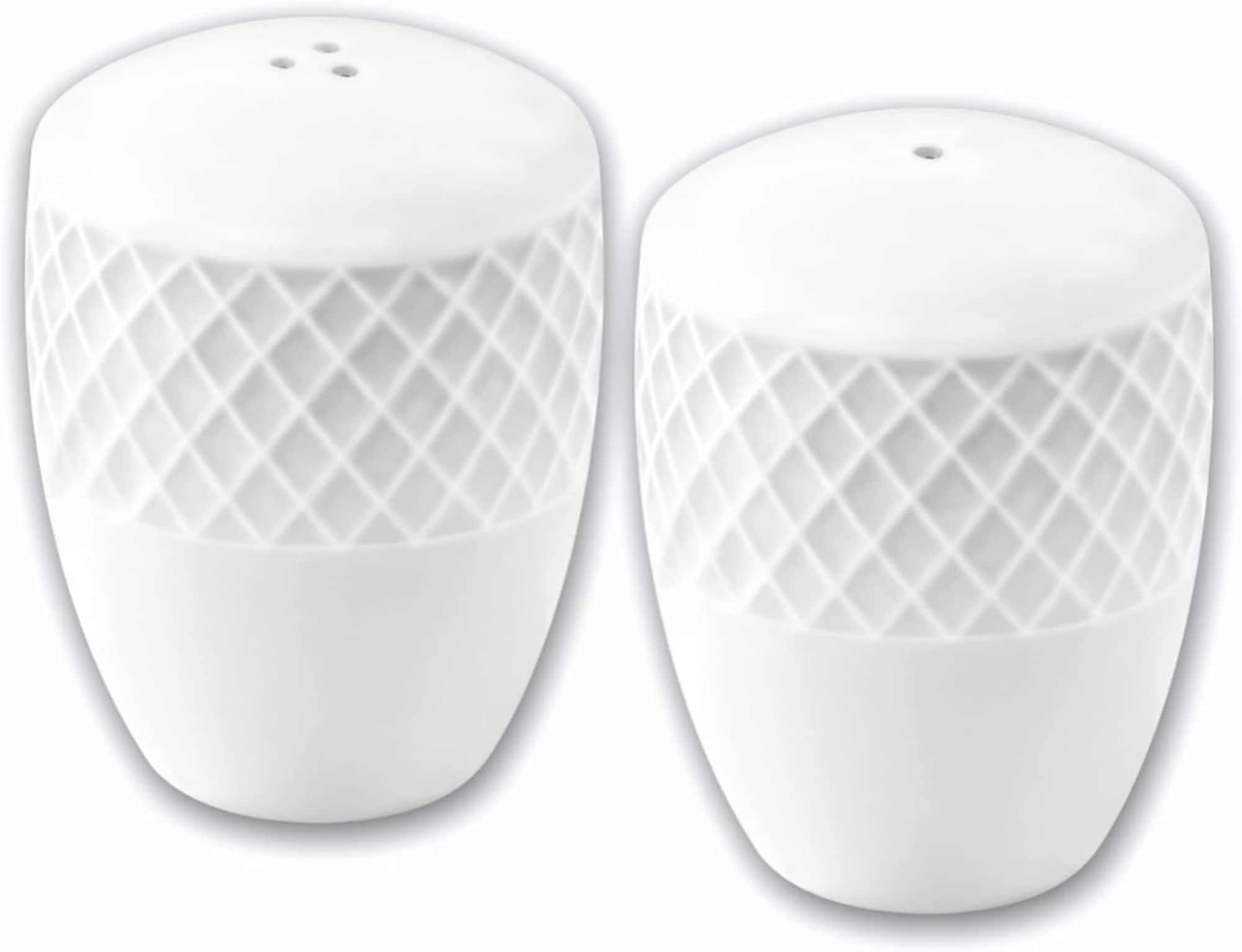 Wilmax Salz- und Pfefferstreuer 2er-Set, Porzellan &ndash; Elegantes Design - Bild 1
