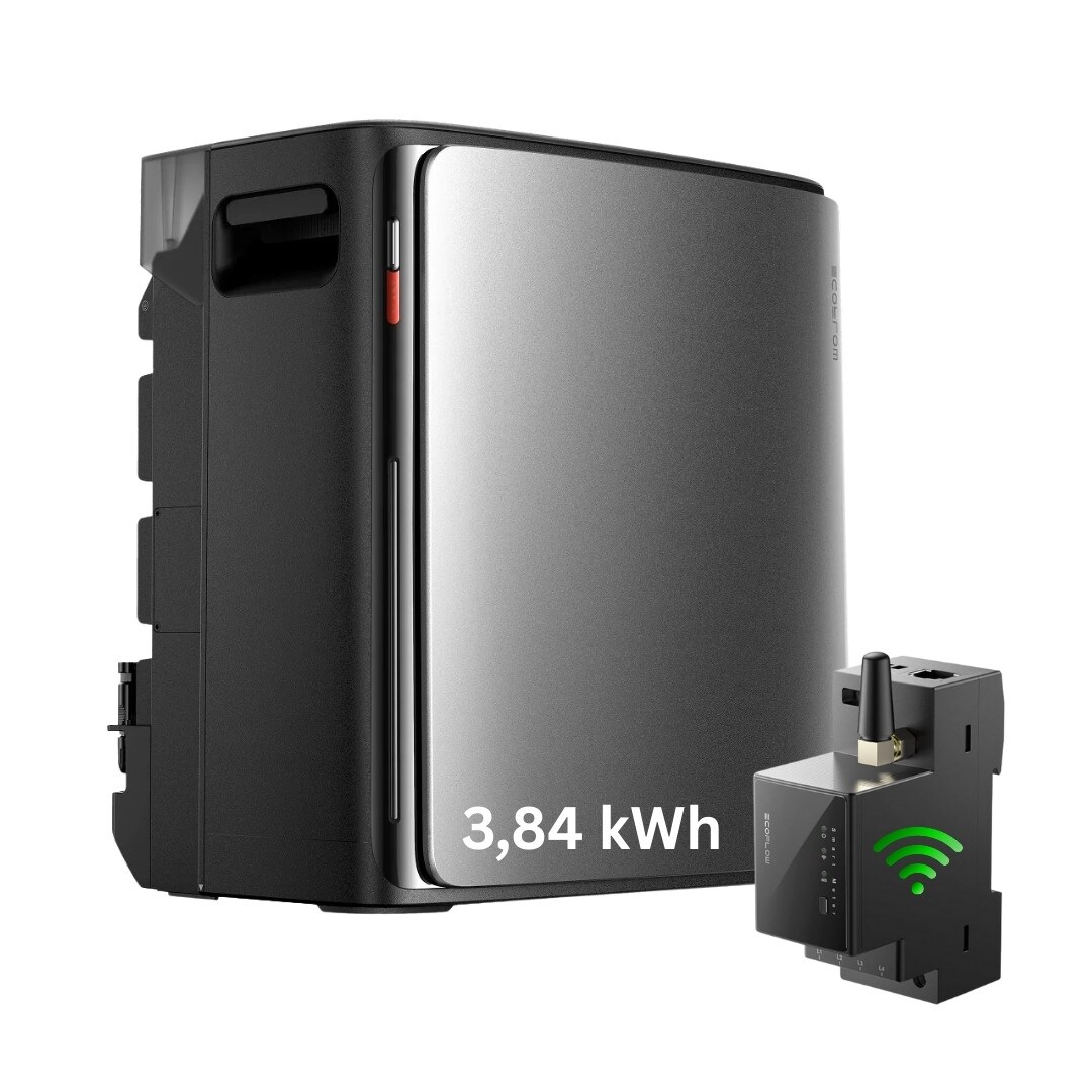 EcoFlow STREAM Ultra X Premium Speicher 3,84 kWh 3200 Watt Ladeleistung, bidirektional, Nulleinspeisung, bis 8 Solarmodule