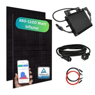 MyBasic Balkonkraftwerk 880+ Watt – Premium transparent Variante 