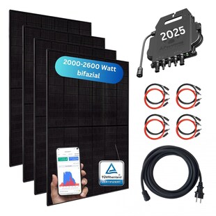 MyBasic XXL Balkonkraftwerk 2000+ Watt inkl. Wechselrichter (APsystems 2025) 