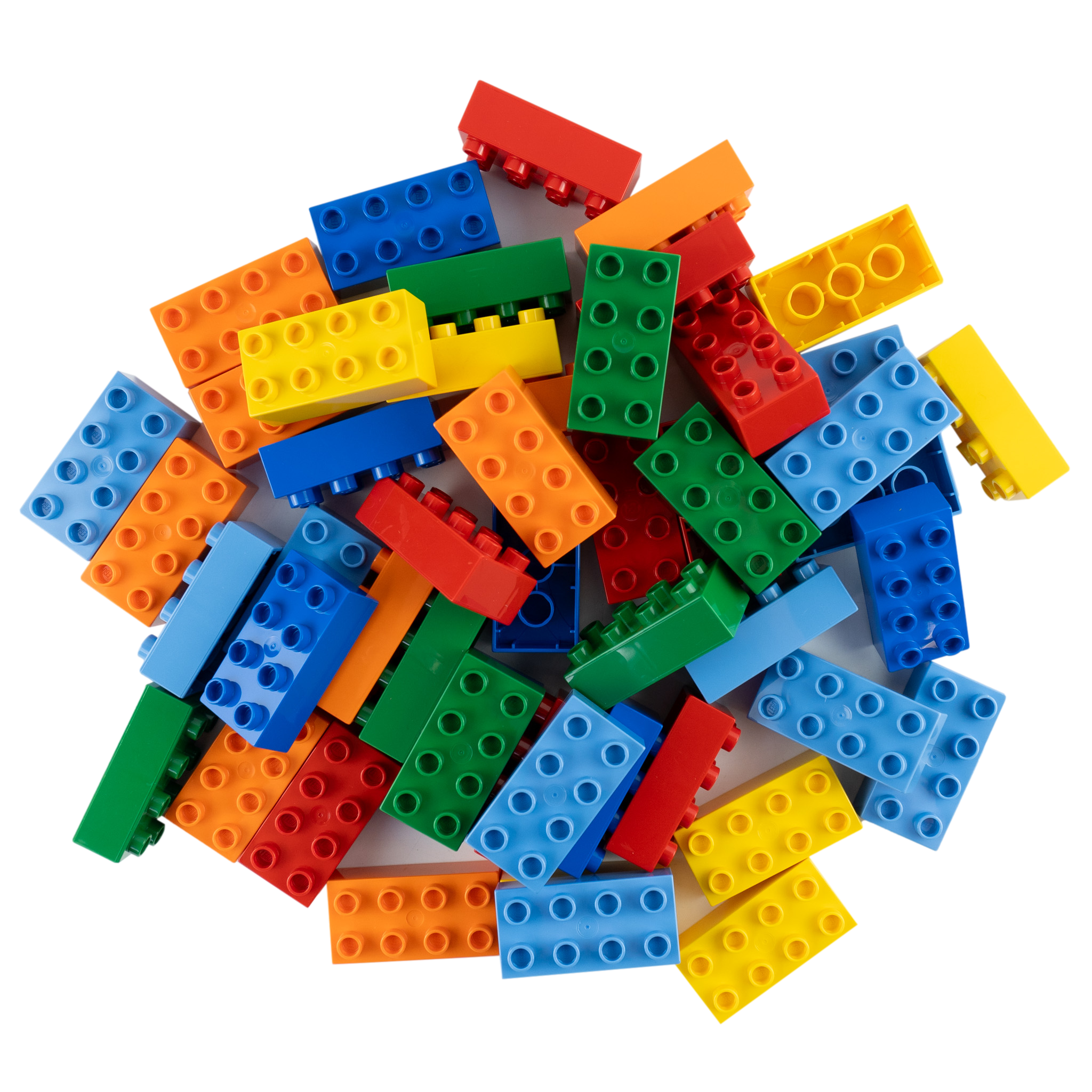 LEGO&reg; DUPLO&reg; 2x4 Steine Bausteine Bunt Gemischt - 3011 - Teile 10x 