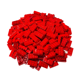 LEGO® DUPLO® 2x4 Steine Bausteine Rot - 3011 - Teile 50x 
