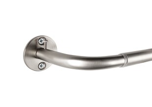 Ondeco Gardinenstange ausziehbar Raumabdunkelung Wandmontage Teleskopstange Day-Night Farbe: Edelstahl-Optik, Größe: 120-210cm 