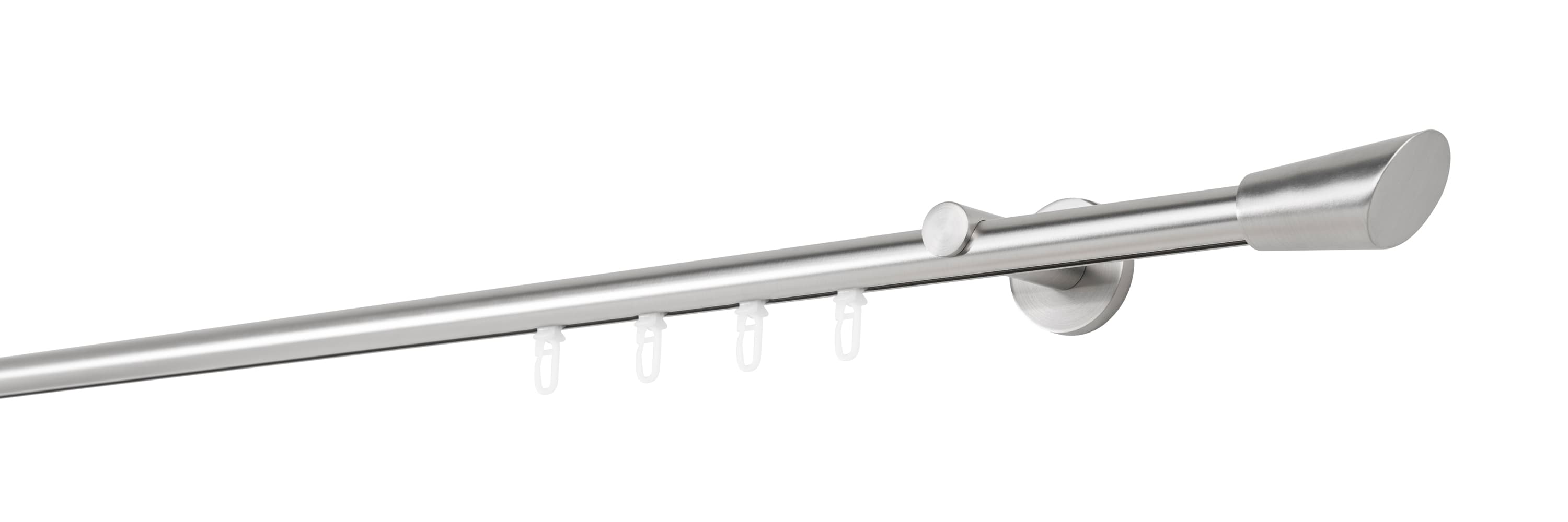 20mm,1-l&auml;ufig,Profil,Wandtr&auml;ger 6,5cm,Endst&uuml;ck rag Farbe: Edelstahl-Optik, Gr&ouml;&szlig;e: 100cm 