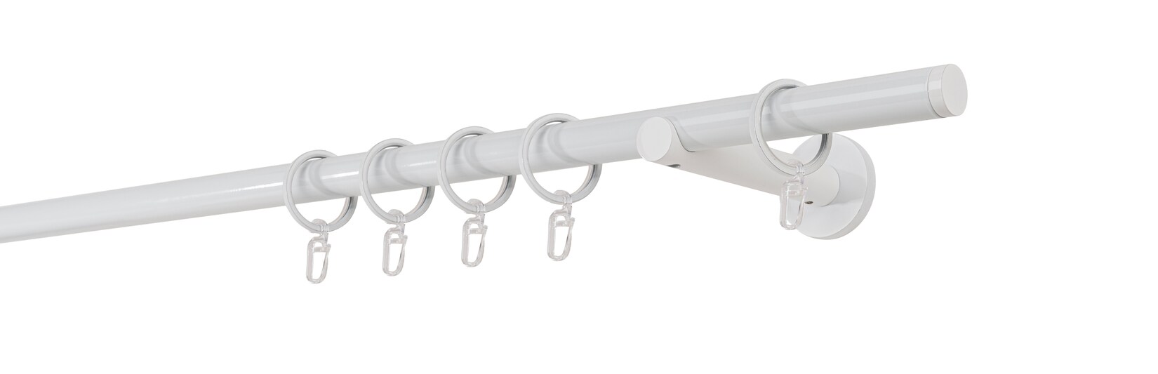 mydeco Gardinenstange "20mm Match Wandträger 12 cm" 1 läufig-läufig Fixmass