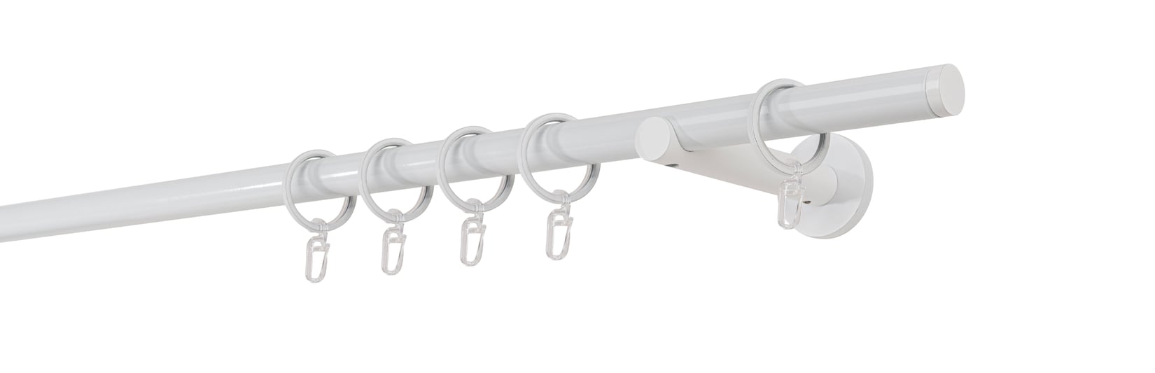 mydeco Gardinenstange "20mm Match Wandträger 12 cm" 1 läufig-läufig Fixmaß