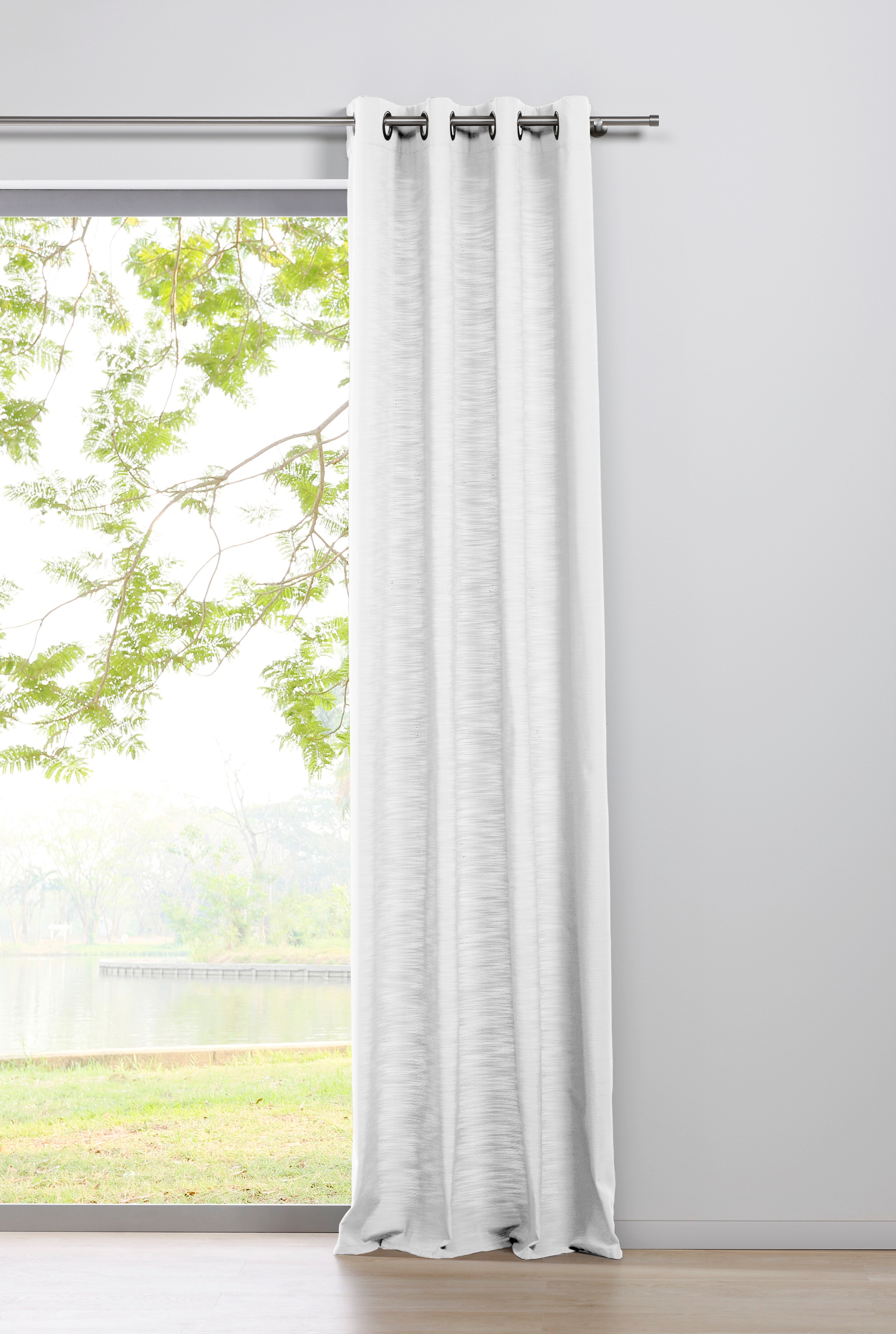 Ondeco &Ouml;senschal Blickdicht Schals Gardinen &Ouml;se &Ouml;sengadine Vorh&auml;nge 1er Set Farbe: Wei&szlig;, Gr&ouml;&szlig;e: 135x245 cm 