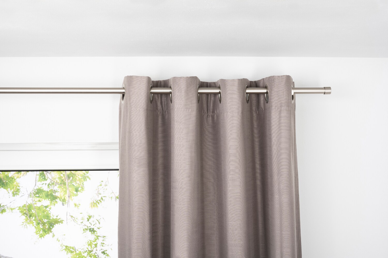 Ondeco &Ouml;senschal Blickdicht Schals Gardinen &Ouml;se &Ouml;sengadine Vorh&auml;nge 1er Set Farbe: Taupe, Gr&ouml;&szlig;e: 135x245 cm 
