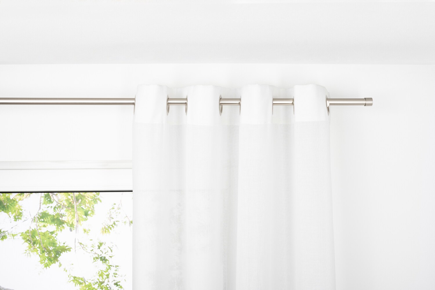 Ondeco &Ouml;senschal Breeze Blickdicht Schals Gardinen &Ouml;se &Ouml;sengadine Vorh&auml;nge 1er Set Farbe: Wei&szlig;, Gr&ouml;&szlig;e: 135x300 cm 