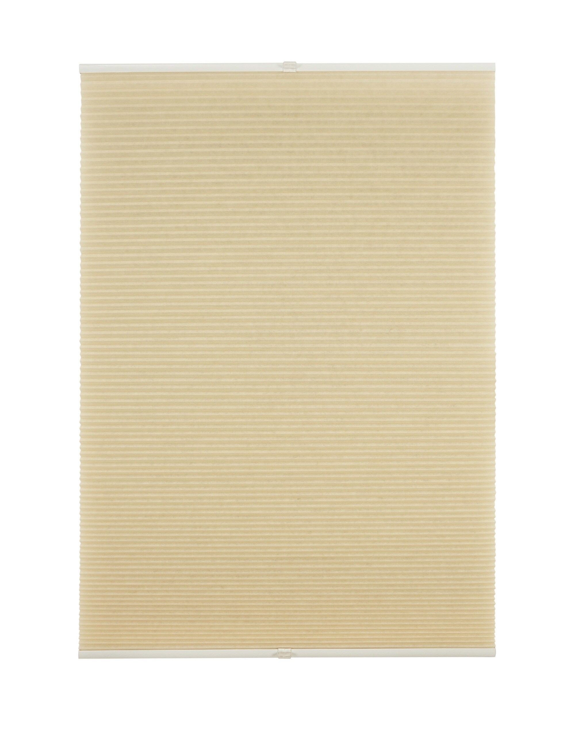 Ondeco Wabenplissee verspannt Klemmtr&auml;ger ohne Bohren Klemmfix  Blickdicht Sonnen-Schallschutz Farbe: Cream, Gr&ouml;&szlig;e: 120x130 cm 