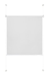 Ondeco Tageslicht Rollo ohne Bohren Klemmrollo Alternative Plissee Klemmfix Sichtschutz Sonnenschutz Farbe: Weiß, Größe: 40x130 cm 