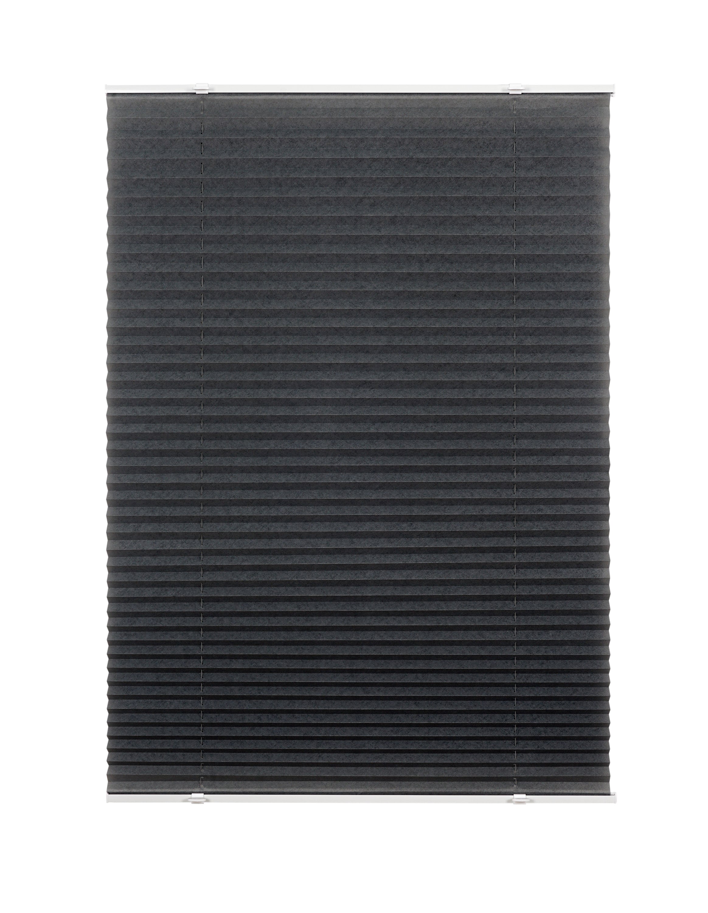 Ondeco Plissee Prompt ohne Bohren Basic mit Klemmtr&auml;ger Sonnenschutz Lichtschutz Klemmfix Farbe: Grau, Gr&ouml;&szlig;e: 70x130 cm 