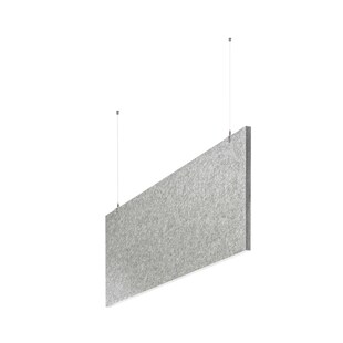 baffel-Set - Deckenträger Farbe: lichtgrau, Größe: 100x25x2,5cm 