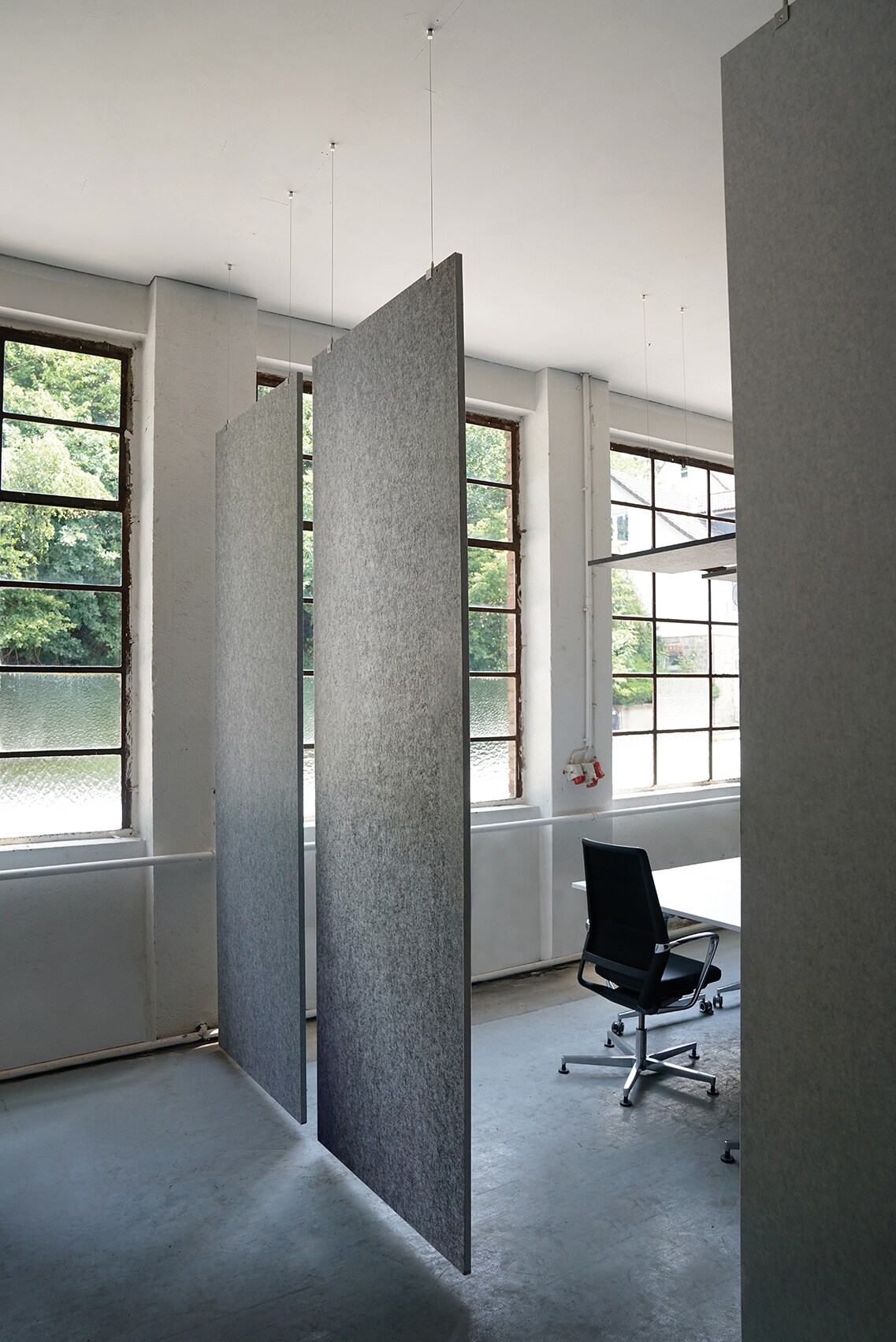 baffel panel-Set - Deckentr&auml;ger Odenwald Farbe: lichtgrau, Gr&ouml;&szlig;e: 50x300x2,5cm 