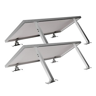 Balkonkraftwerk Halterung Aufständerung 15-30° - 2 Solarmodule für Dach & Wand 