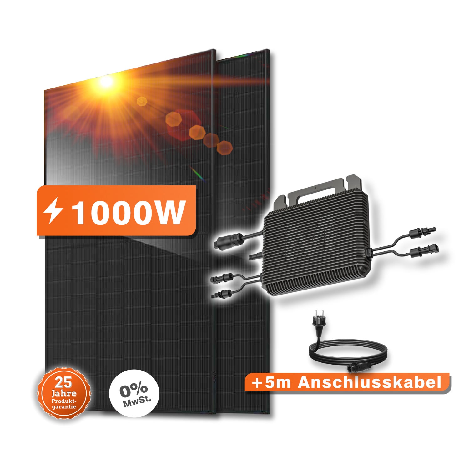 1000W Balkonkraftwerk mit 800W Wechselrichter 