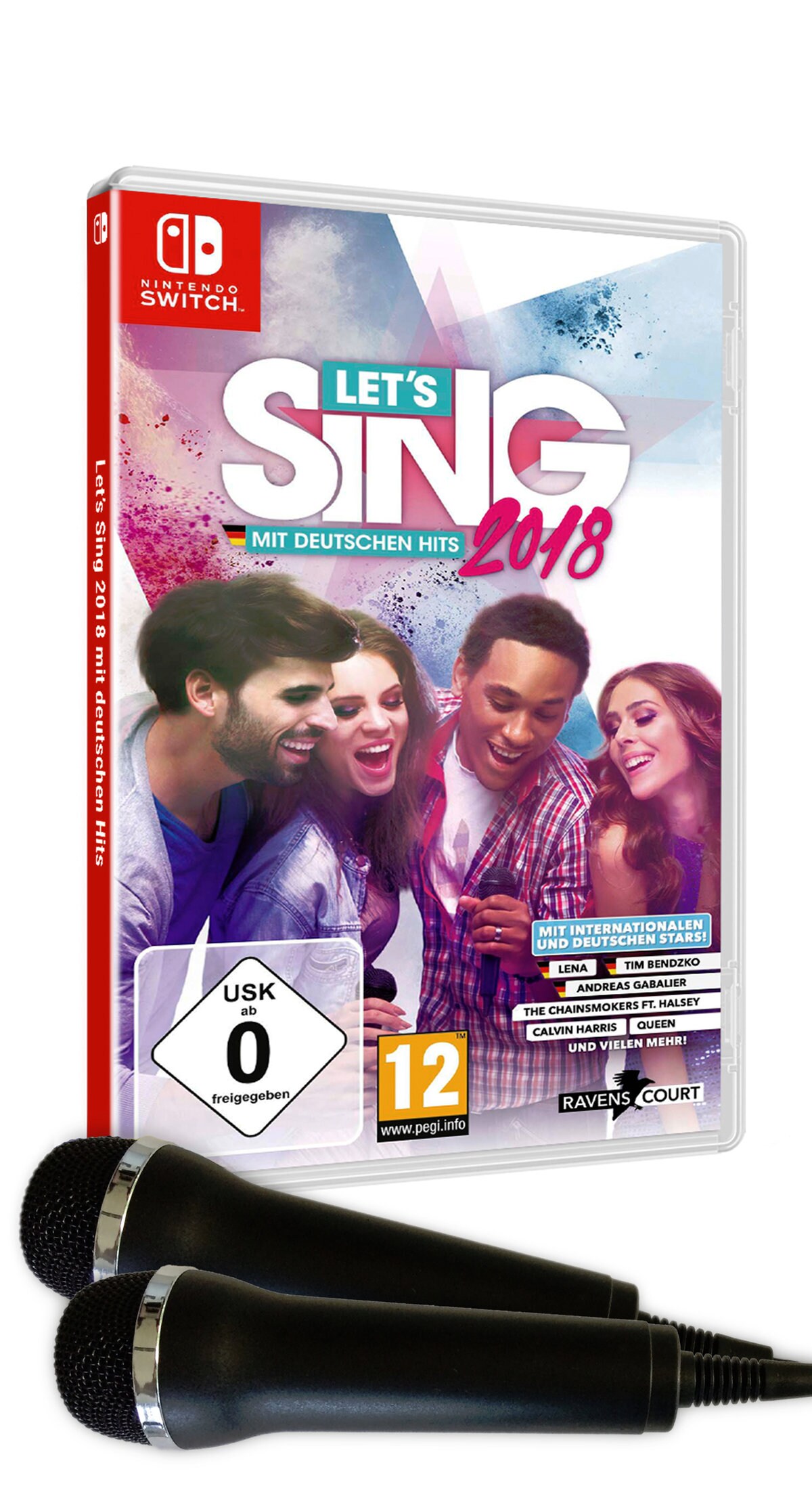 Let's Sing 2018 mit deutschen Hits - 2 Mirkrofone Bundle 