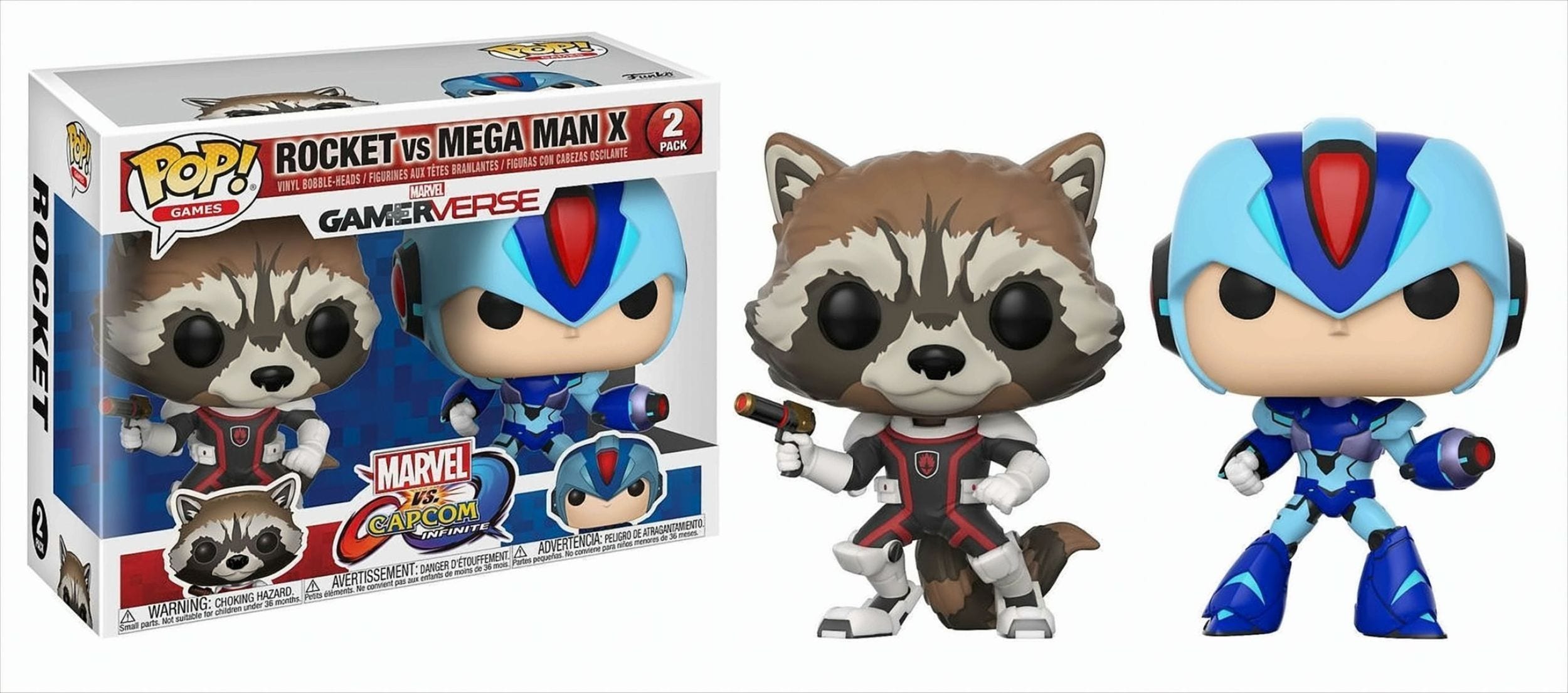Funko Pop - Marvel vs Capcom - Rocket & Mega Man X 