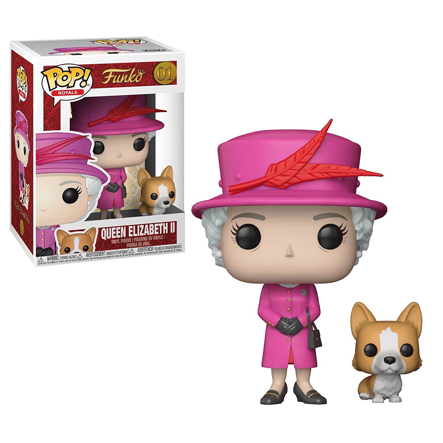Funko Pop - Royals - Queen Elizabeth II mit Corgi 