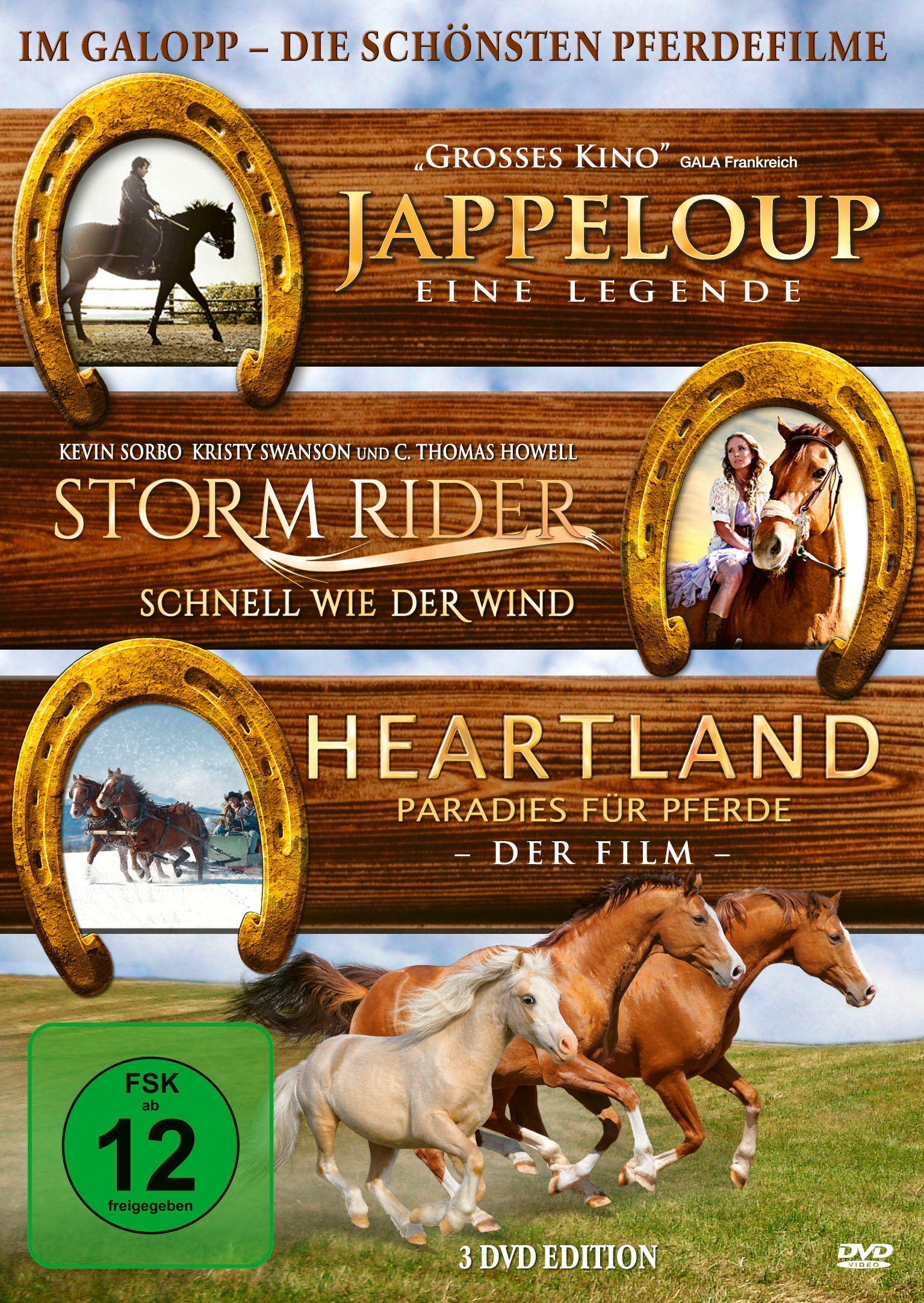 Im Galopp - Die sch&ouml;nsten Pferdefilme (3 DVDs) 