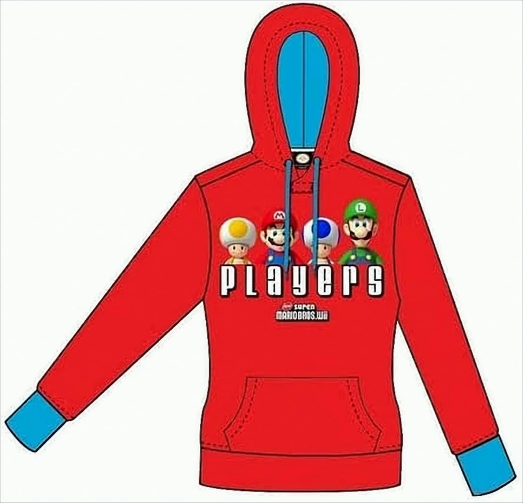 Bioworld Super Mario Bros. Charaktere Hoodie XS Rot 