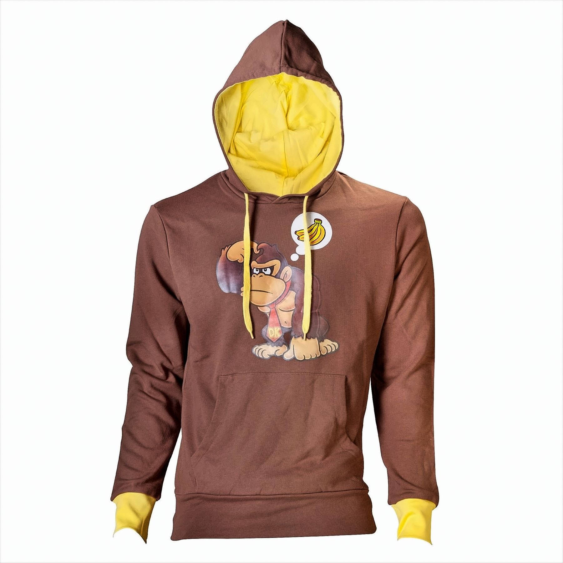 Donkey Kong Hoodie S Braun 