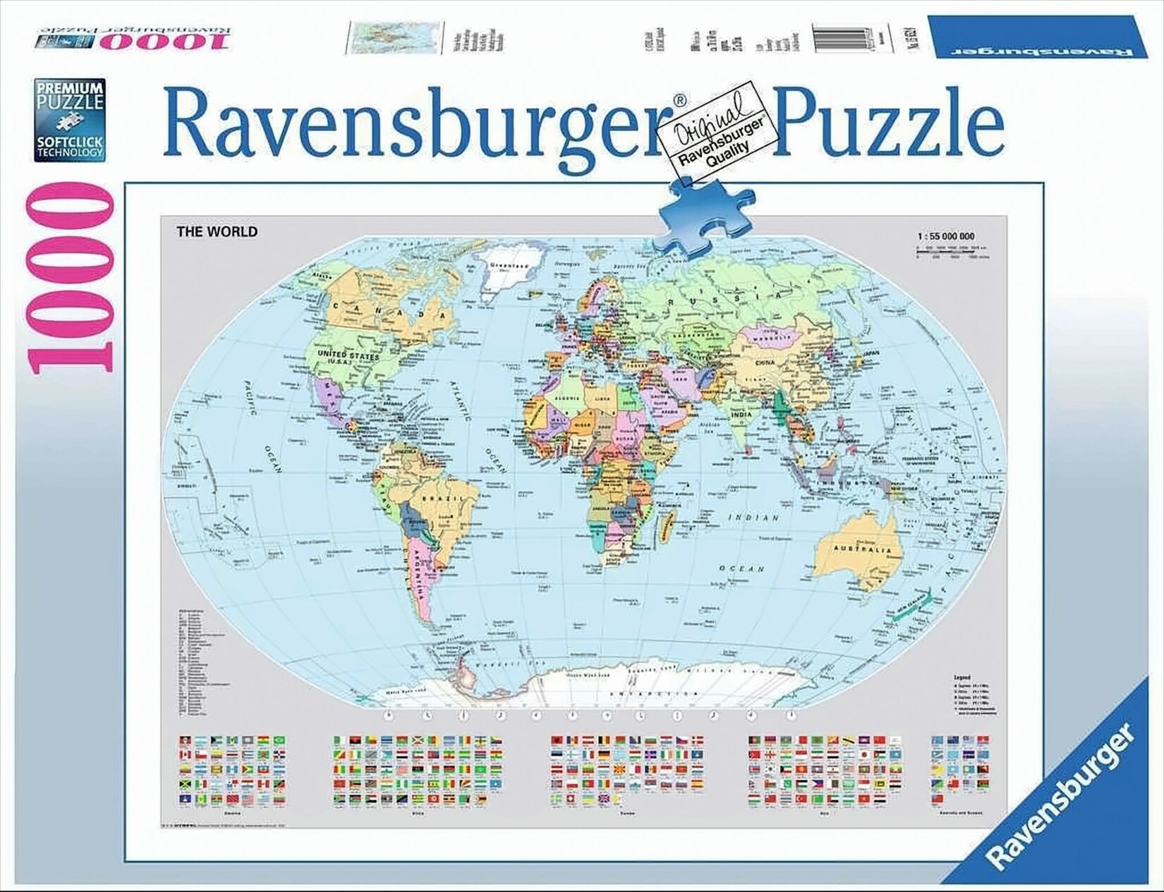 Politische Weltkarte Puzzle