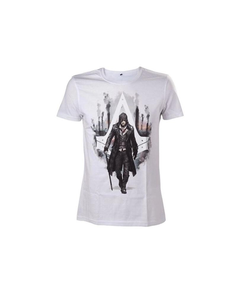 Assassins Creed Syndicate Jacob Frye Herren T-Shirt XL Wei&szlig; 