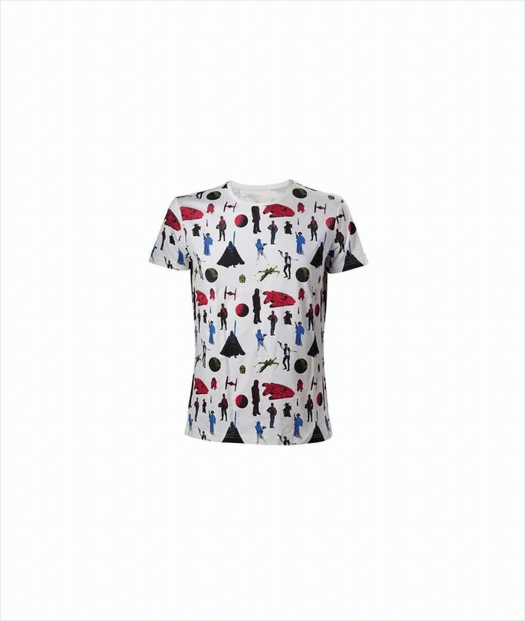 Star Wars T-Shirt -2XL- All Over Print, weiss 