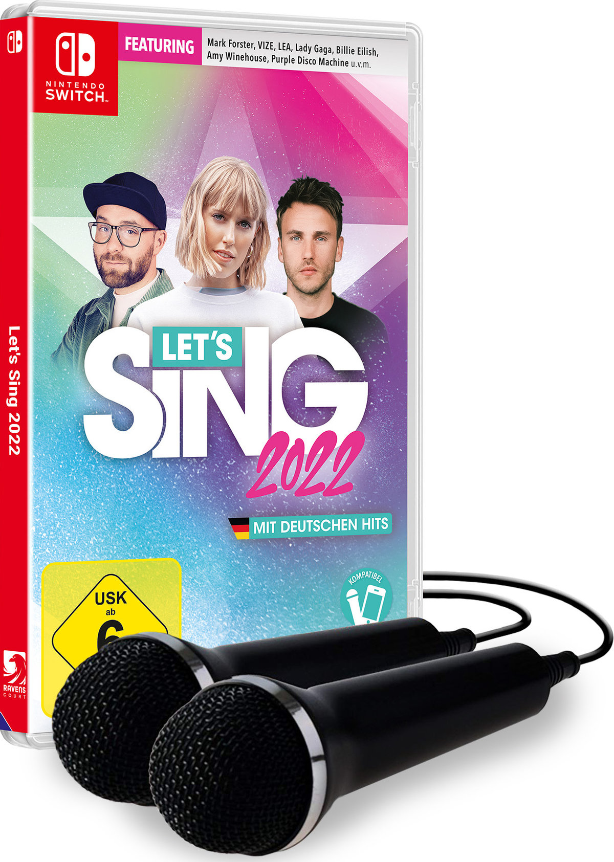 Let's Sing 2022 mit deutschen Hits + 2 Mics 
