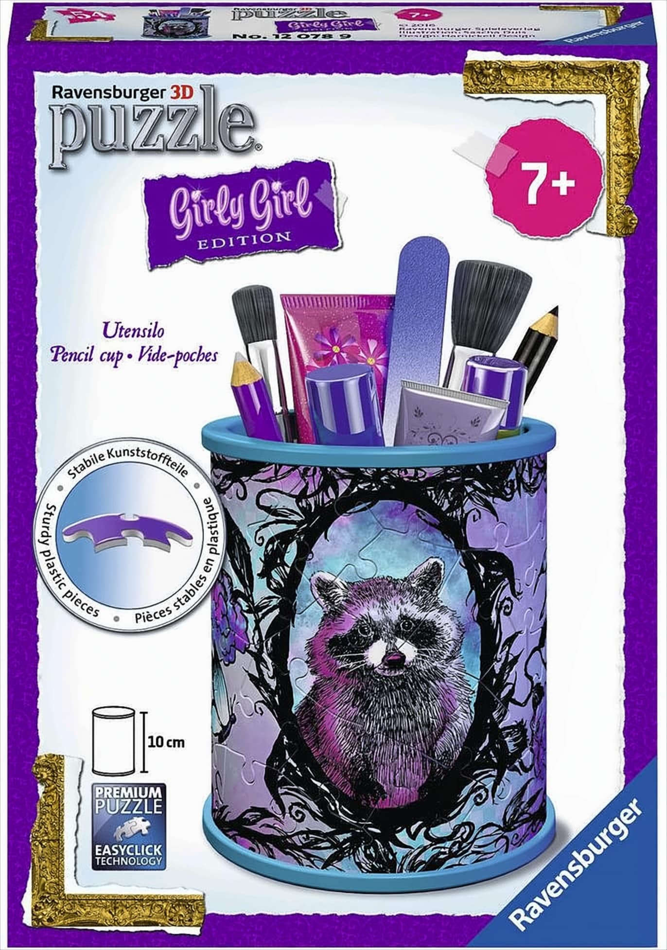 3D Puzzles - Girly Girl Edition - Utensilo - Animal Trend, 54 Teile 