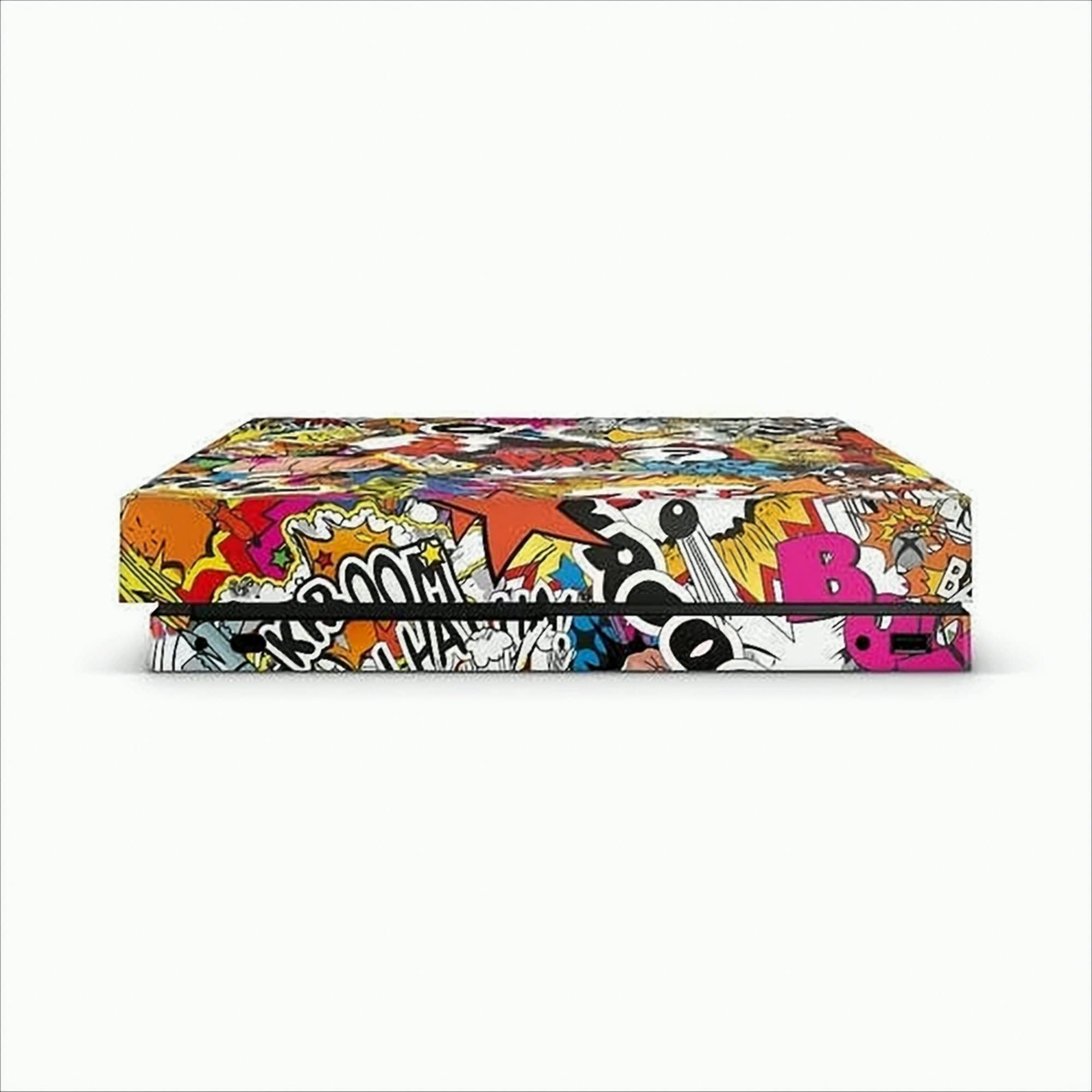 XBOX ONE X Skin - Design Aufkleber Stickerbomb Color 