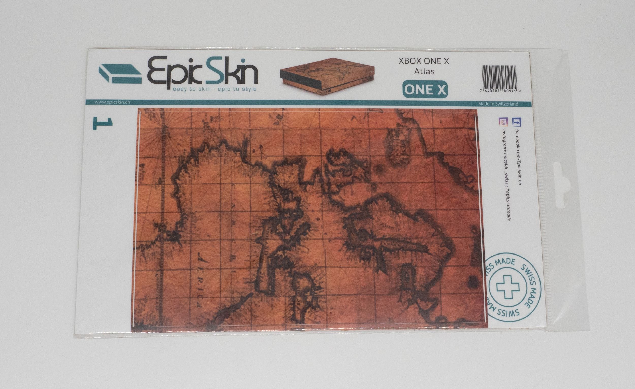 XBOX ONE X Skin - Design Aufkleber Atlas 