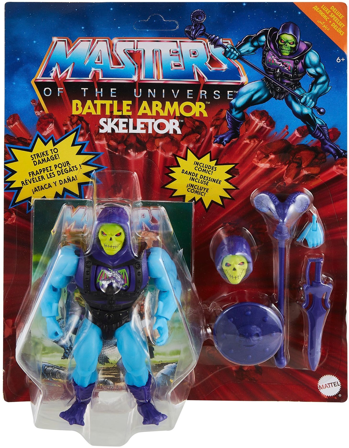 Mattel - Masters of the Universe - Origins Deluxe Actionfigur, 14 cm, Skeletor 