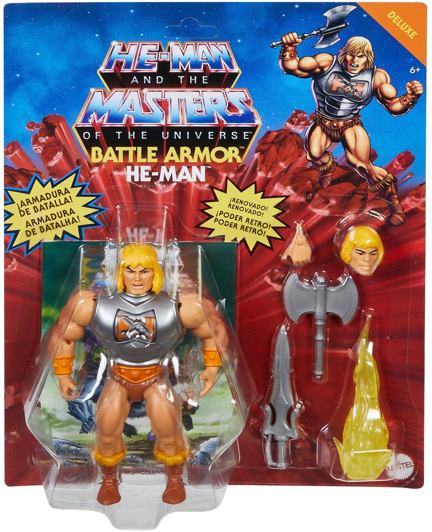 Mattel - Masters of the Universe - Origins Deluxe Actionfigur, 14 cm, He-Man 